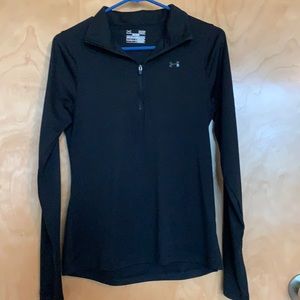 Black Under Armour Quarter-Zip Pullover
